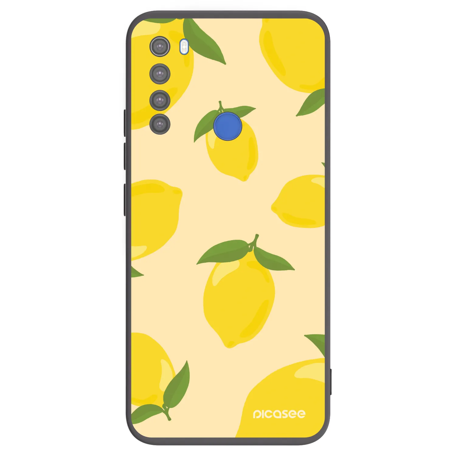 Picasee crna silikonska maskica za Xiaomi Redmi Note 8T - Limoncella
