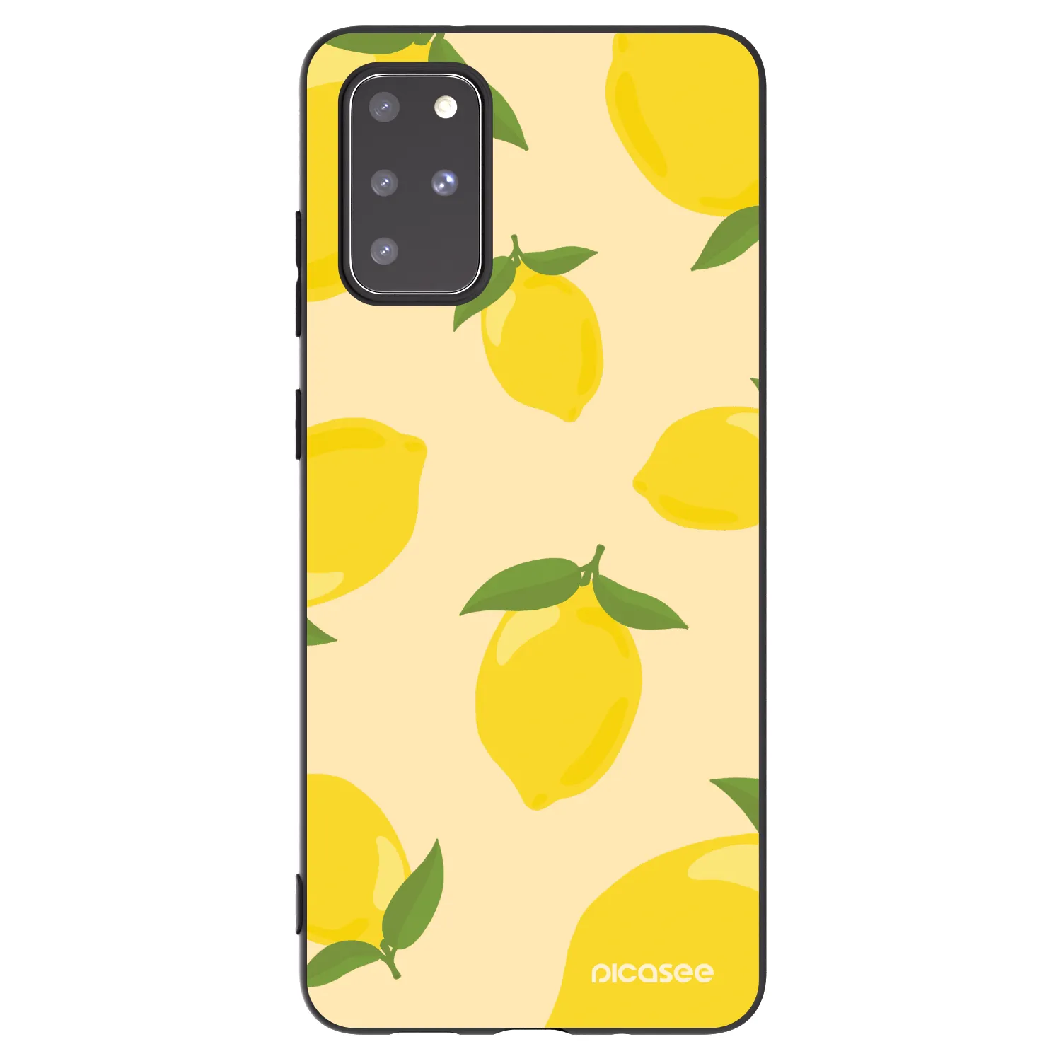 Picasee crna silikonska maskica za Samsung Galaxy S20+ G985F - Limoncella