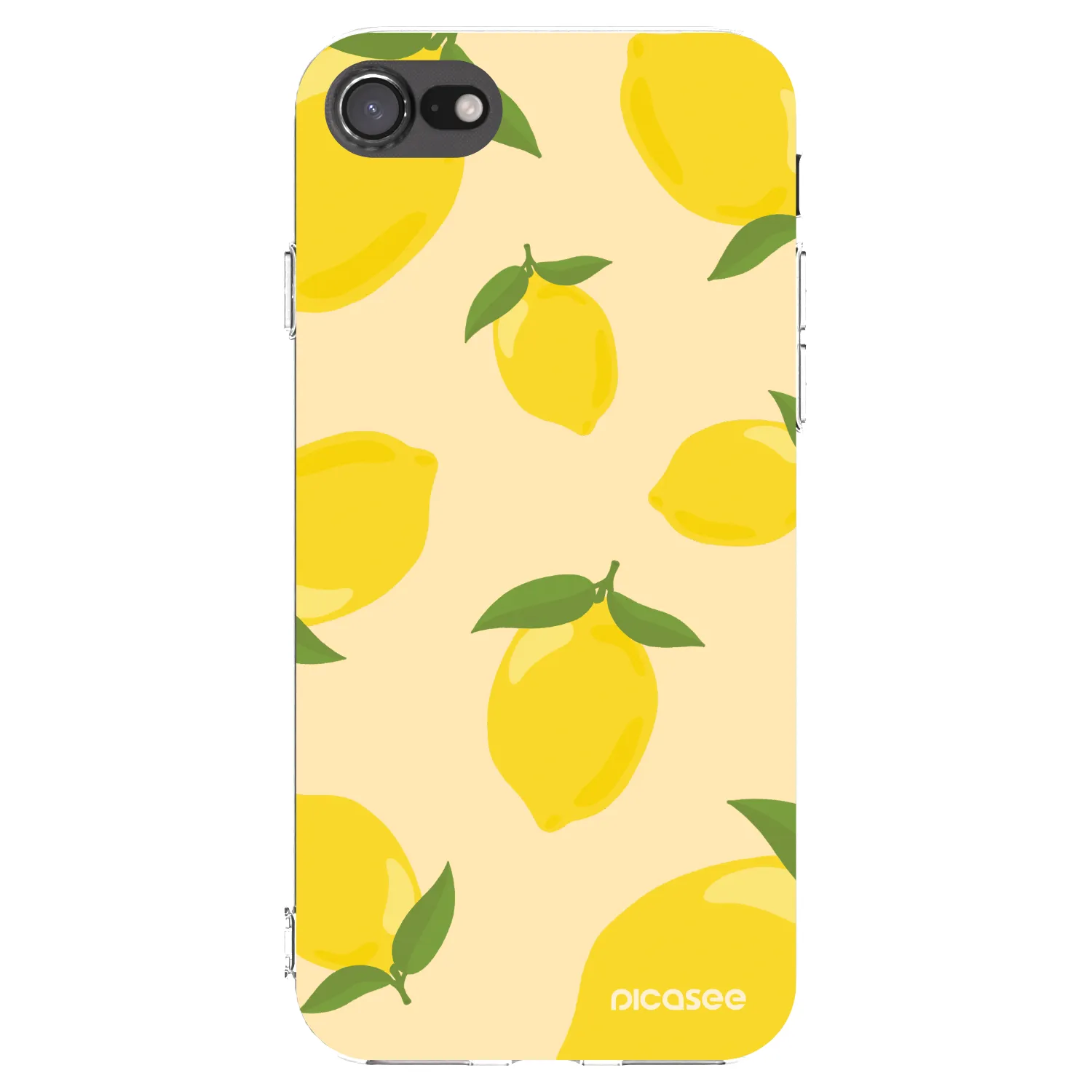 Picasee silikonska prozirna maskica za Apple iPhone SE 2020 - Limoncella