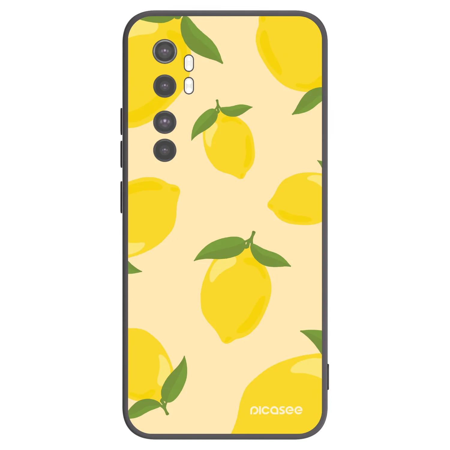 Picasee crna silikonska maskica za Xiaomi Mi Note 10 Lite - Limoncella