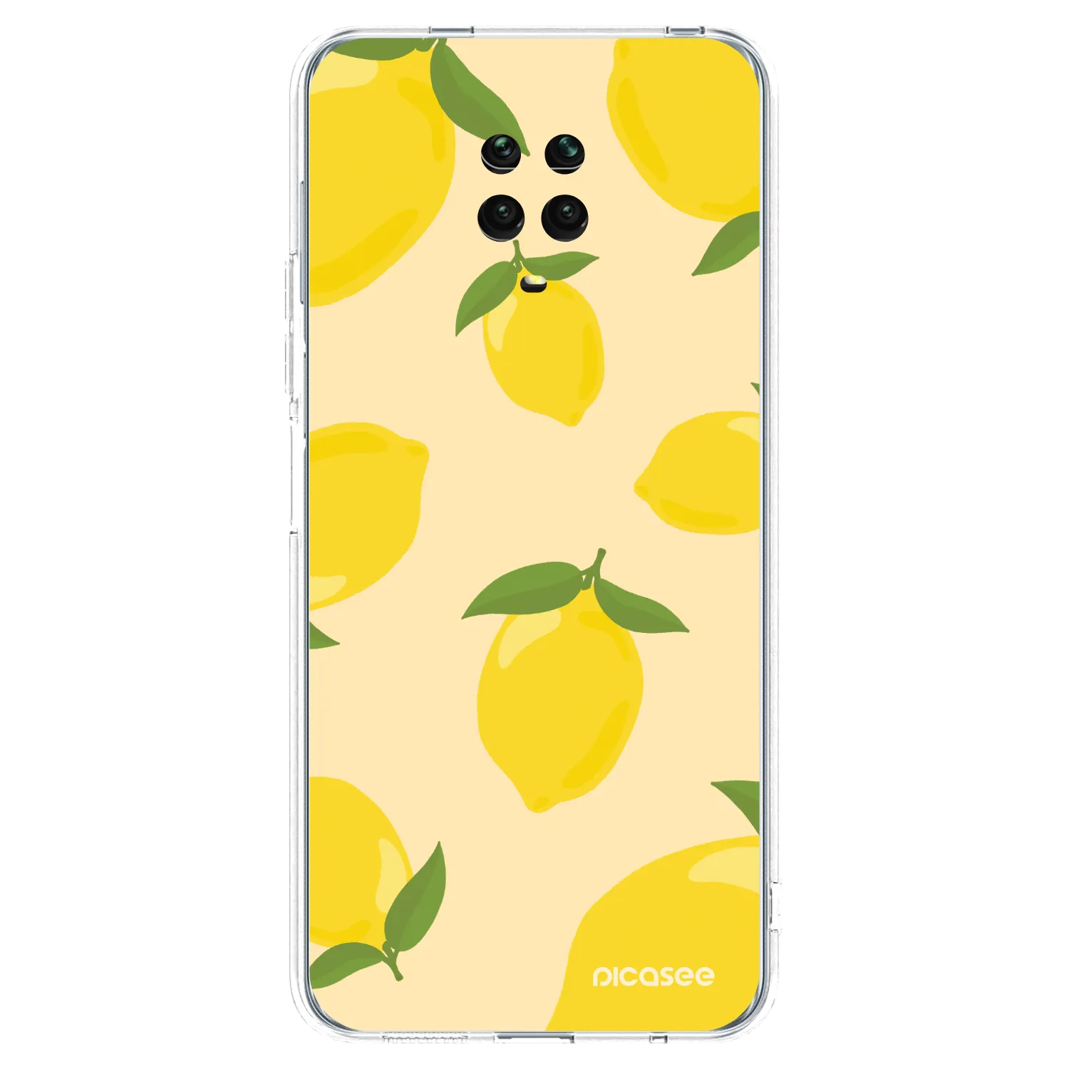 Picasee silikonska prozirna maskica za Xiaomi Redmi Note 9S - Limoncella