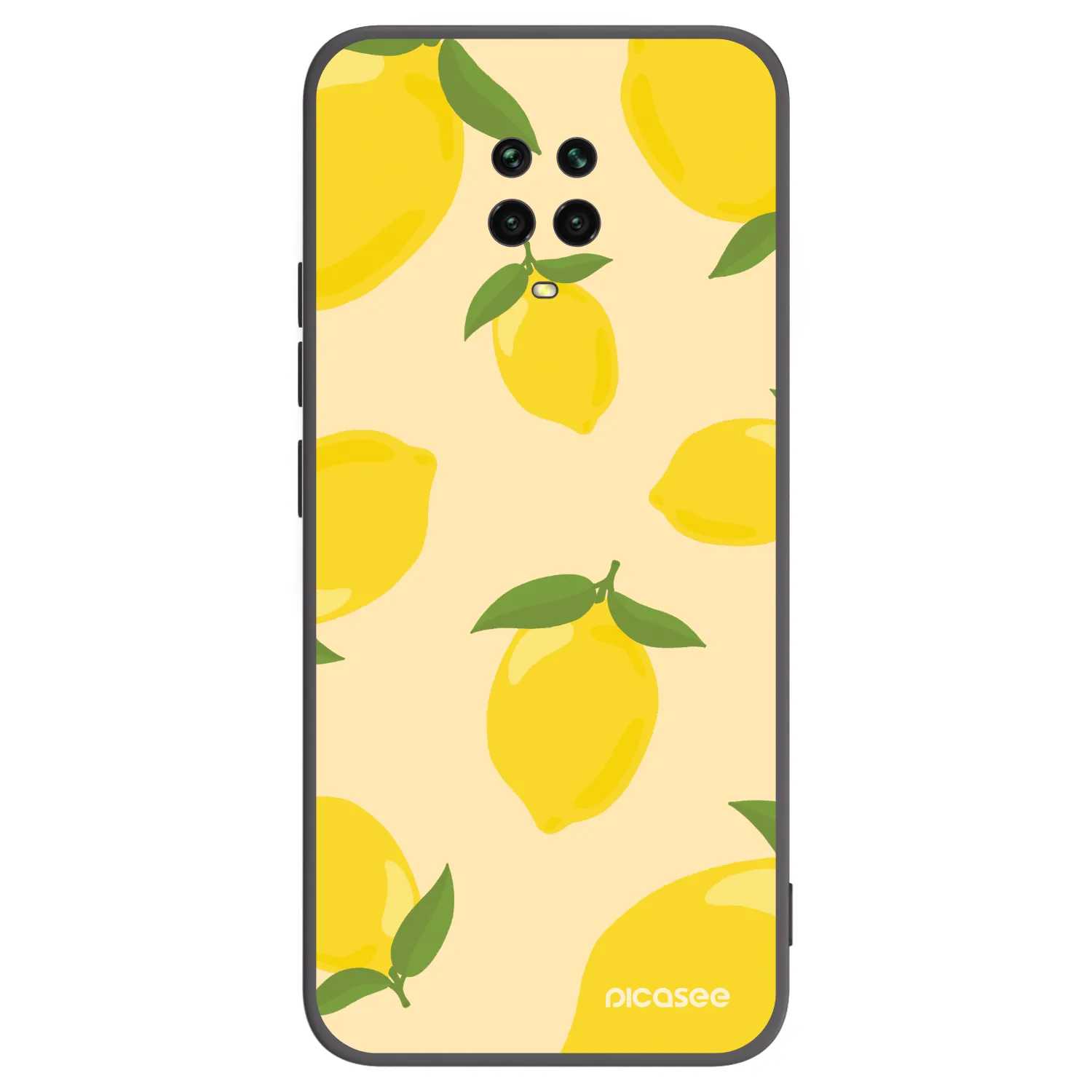 Picasee crna silikonska maskica za Xiaomi Redmi Note 9S - Limoncella