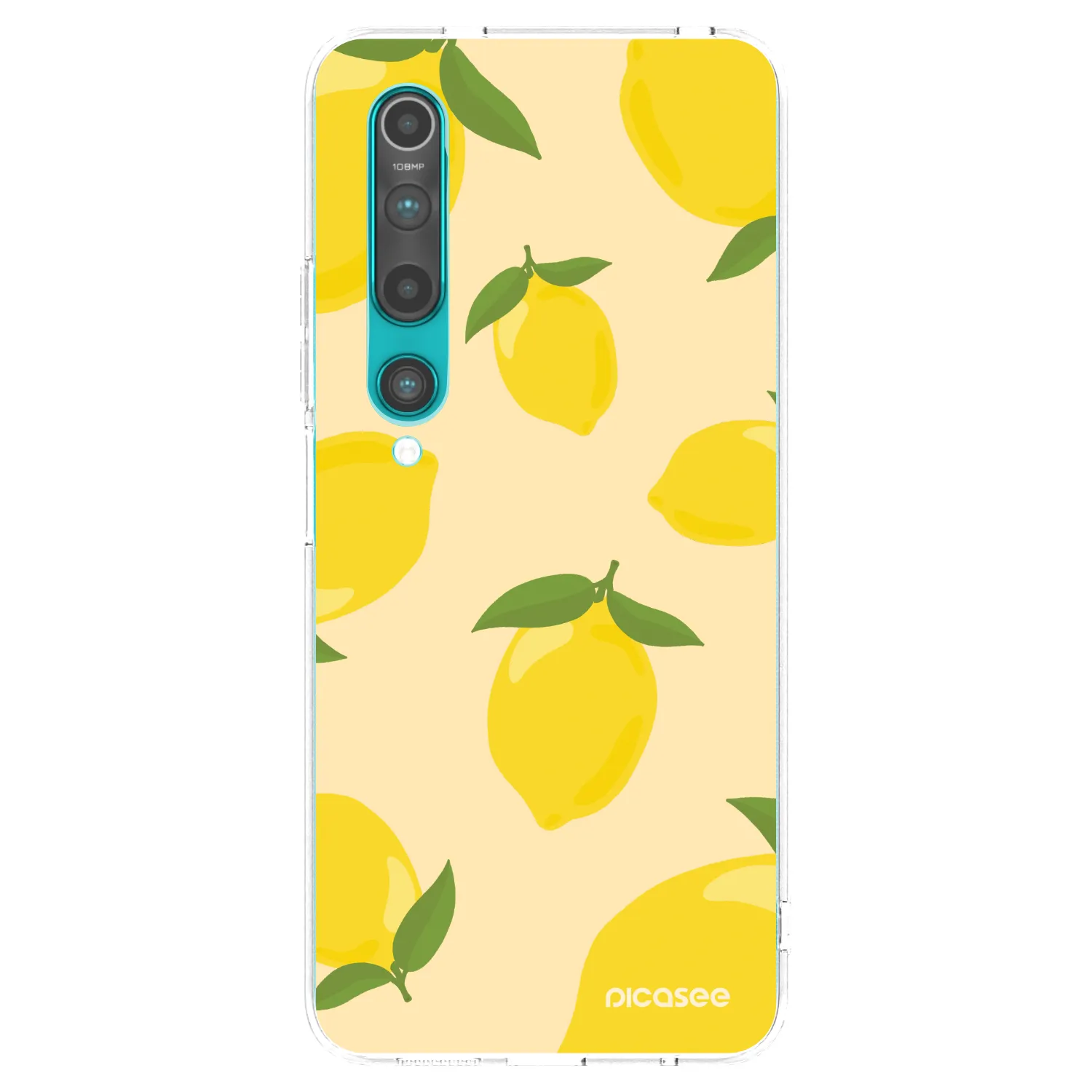 Picasee silikonska prozirna maskica za Xiaomi Mi 10 - Limoncella