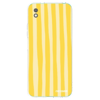 Picasee crna silikonska maskica za Xiaomi Redmi 9A - Lines lemon