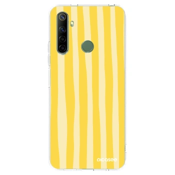 Picasee silikonska prozirna maskica za Realme 6i - Lines lemon