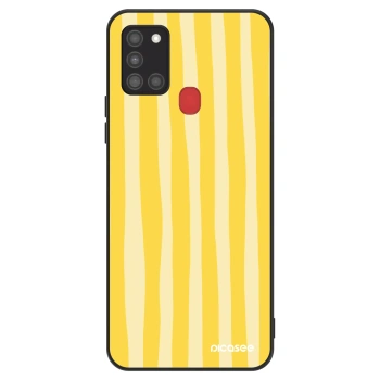 Maskica za Samsung Galaxy A21s - Lines lemon