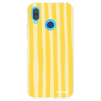 Picasee silikonska prozirna maskica za Huawei P20 Lite - Lines lemon