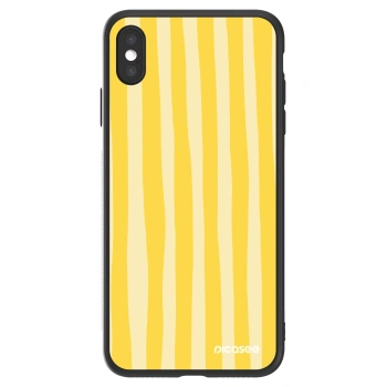 Picasee ULTIMATE CASE za Apple iPhone XS Max - Lines lemon