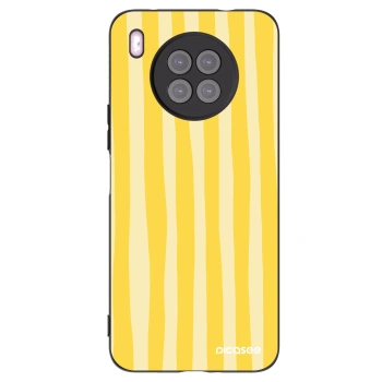 Picasee crna silikonska maskica za Huawei Nova 8i - Lines lemon