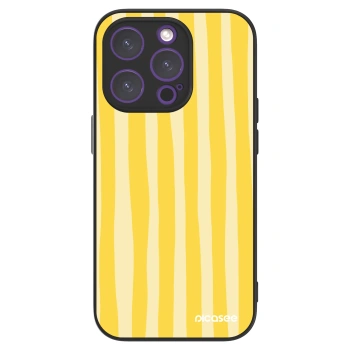 Picasee ULTIMATE CASE za Apple iPhone 14 Pro - Lines lemon