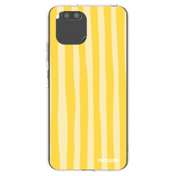 Picasee silikonska prozirna maskica za Xiaomi Redmi A1 - Lines lemon