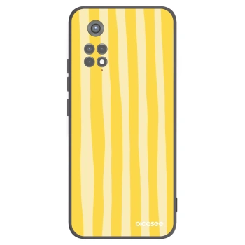 Picasee crna silikonska maskica za Xiaomi Redmi Note 11S 5G - Lines lemon