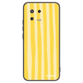 Picasee crna silikonska maskica za Xiaomi 13 Pro - Lines lemon