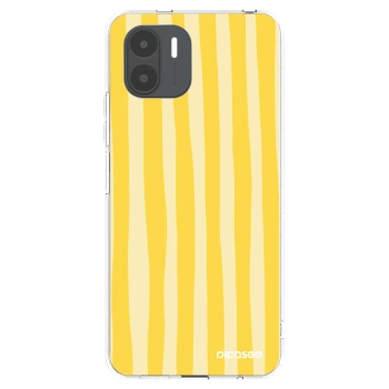 Picasee silikonska prozirna maskica za Xiaomi Redmi A2 - Lines lemon