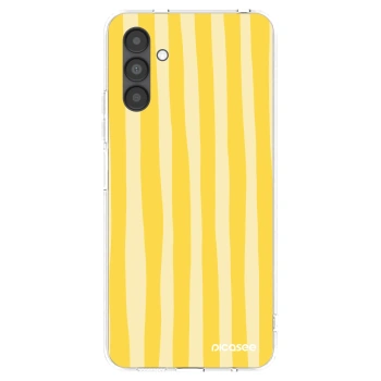 Picasee silikonska prozirna maskica za Samsung Galaxy A04s A047F - Lines lemon