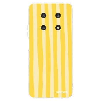 Picasee silikonska prozirna maskica za Honor Magic4 Lite 5G - Lines lemon