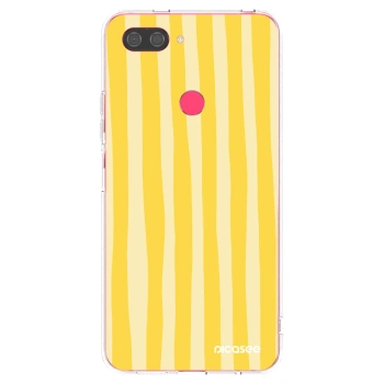 Picasee silikonska prozirna maskica za Xiaomi Mi 8 Lite - Lines lemon