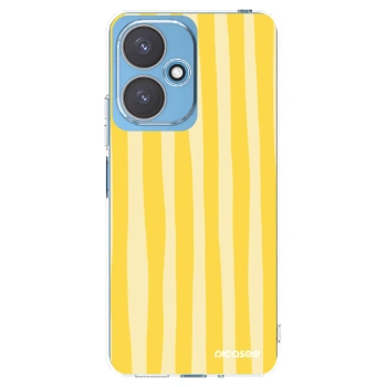Picasee silikonska prozirna maskica za Xiaomi Redmi 13C 5G - Lines lemon