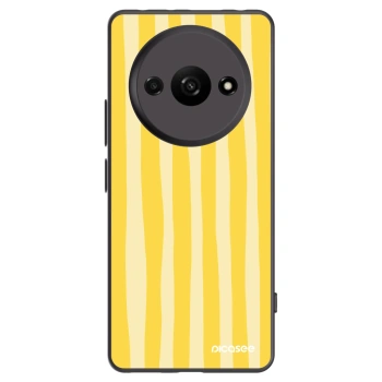 Picasee crna silikonska maskica za Xiaomi Redmi A3 - Lines lemon