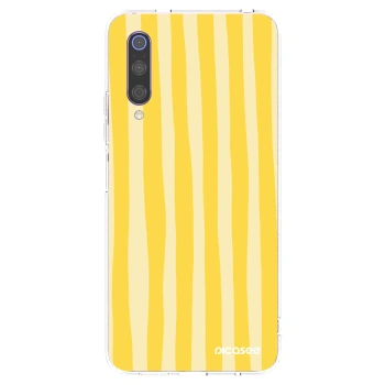 Picasee silikonska prozirna maskica za Xiaomi Mi 9 - Lines lemon