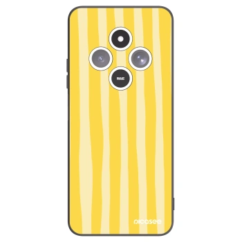 Picasee crna silikonska maskica za Xiaomi Redmi 14C - Lines lemon