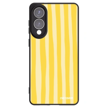 Picasee crna silikonska maskica za Samsung Galaxy S25 Edge 5G - Lines lemon