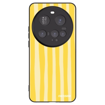 Picasee crna silikonska maskica za Xiaomi 15 Ultra - Lines lemon
