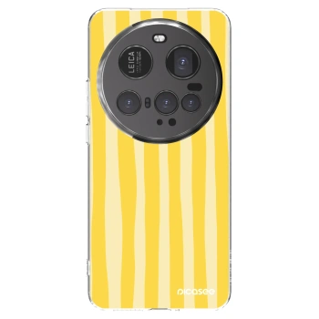 Picasee silikonska prozirna maskica za Xiaomi 15 Ultra - Lines lemon