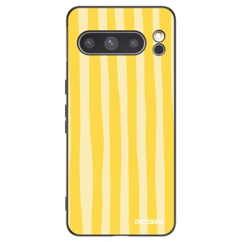 Picasee crna silikonska maskica za Google Pixel 8 Pro - Lines lemon