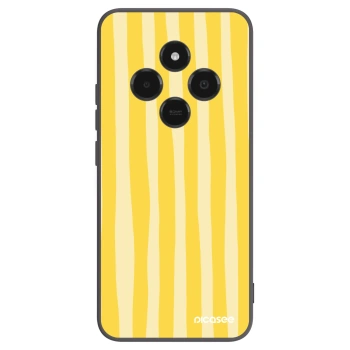 Picasee crna silikonska maskica za Xiaomi Poco C75 - Lines lemon