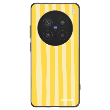 Picasee crna silikonska maskica za Vivo X200 Pro - Lines lemon