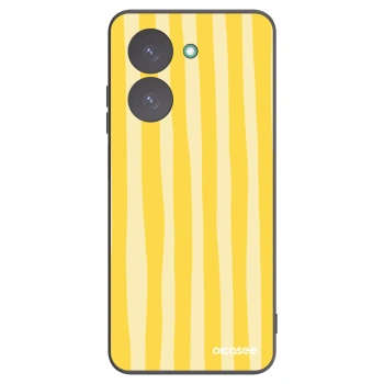 Picasee crna silikonska maskica za Xiaomi Redmi A5 - Lines lemon