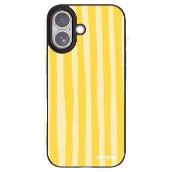 Picasee crna silikonska maskica za Apple iPhone 17 - Lines lemon