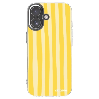 Picasee silikonska prozirna maskica za Apple iPhone 17 - Lines lemon