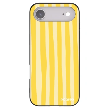 Picasee crna silikonska maskica za Apple iPhone Air - Lines lemon