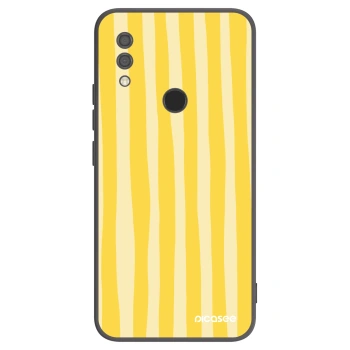 Picasee crna silikonska maskica za Xiaomi Redmi 7 - Lines lemon