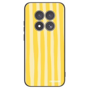Picasee crna silikonska maskica za Xiaomi Redmi Note 15 Pro 4G - Lines lemon