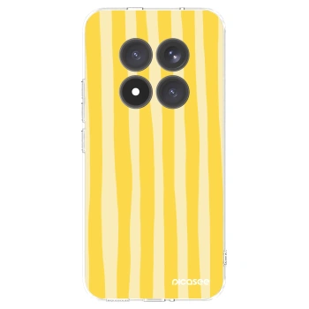 Picasee silikonska prozirna maskica za Xiaomi Redmi Note 15 Pro+ - Lines lemon