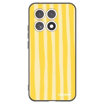 Picasee crna silikonska maskica za Xiaomi 15T - Lines lemon
