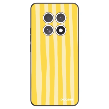 Picasee crna silikonska maskica za Xiaomi Redmi Note 15 4G - Lines lemon
