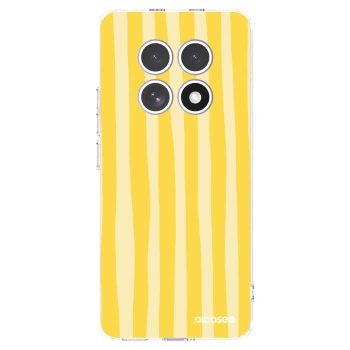 Picasee silikonska prozirna maskica za Xiaomi Redmi Note 15 4G - Lines lemon