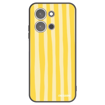 Picasee crna silikonska maskica za Xiaomi Redmi 15C 5G - Lines lemon