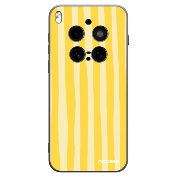 Picasee crna silikonska maskica za Vivo X300 Pro - Lines lemon