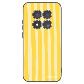 Picasee crna silikonska maskica za Xiaomi Redmi Note 15 Pro 5G - Lines lemon