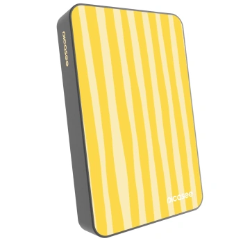 Prijenosni punjač s MagSafe 10 000 mAh Sivo - Lines lemon