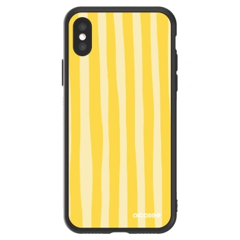 Picasee ULTIMATE CASE za Apple iPhone X/XS - Lines lemon