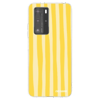 Maskica za Huawei P40 Pro - Lines lemon
