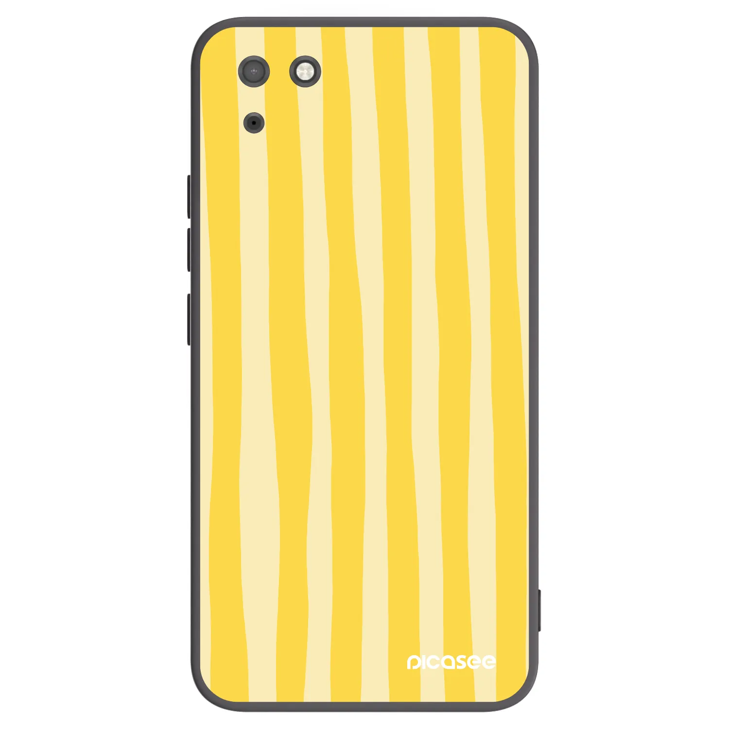 Picasee crna silikonska maskica za Huawei Y5P - Lines lemon