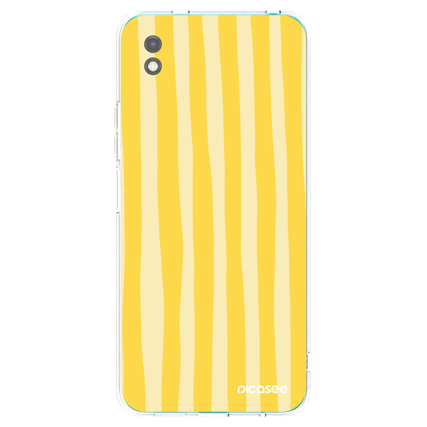 Picasee crna silikonska maskica za Xiaomi Redmi 9A - Lines lemon