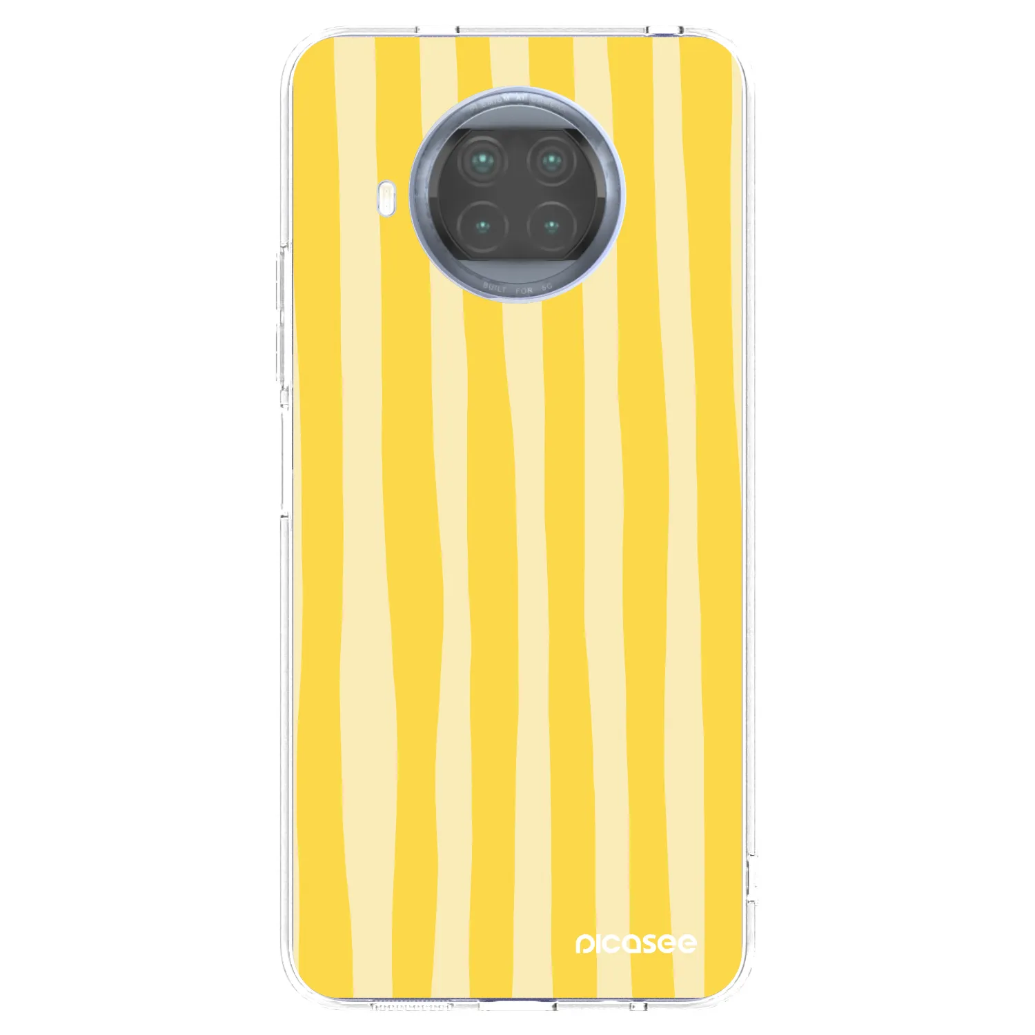 Picasee silikonska prozirna maskica za Xiaomi Mi 10T Lite - Lines lemon